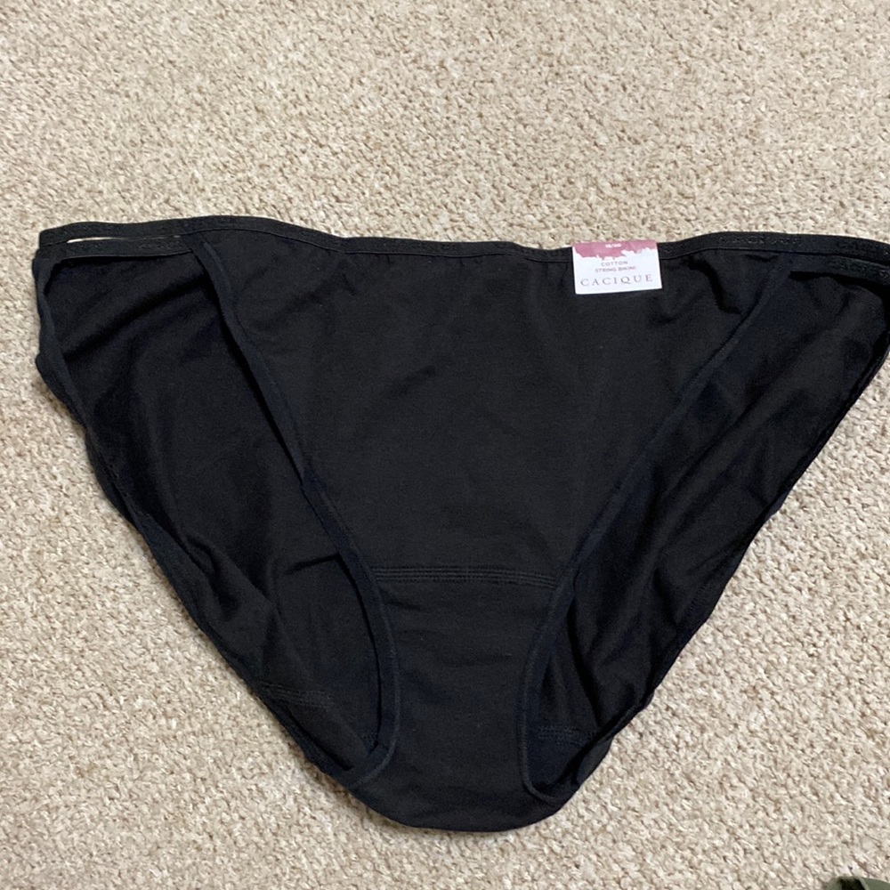 Women’s Plus Panties, Cacique, 18/20, Black